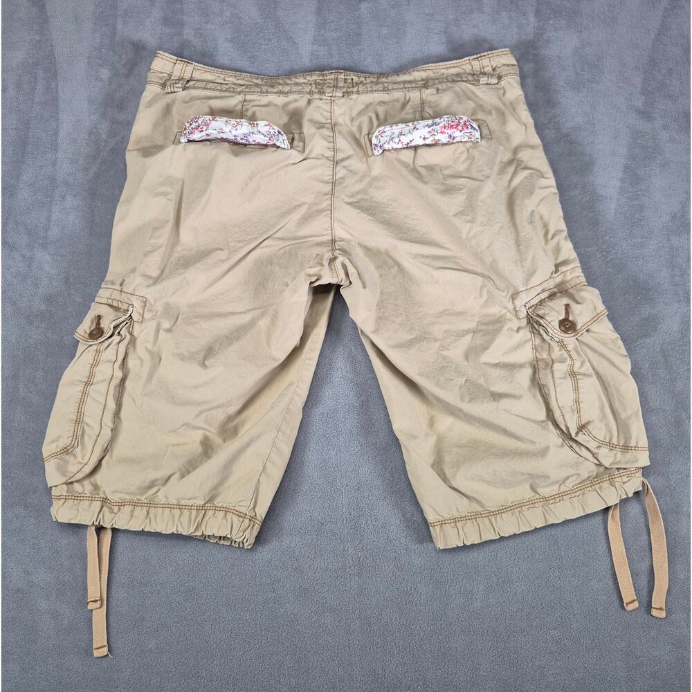 Polo Jeans Co. Ralph Lauren Womens Khaki Cargo Shorts Size 6 Utility - Picture 2 of 11